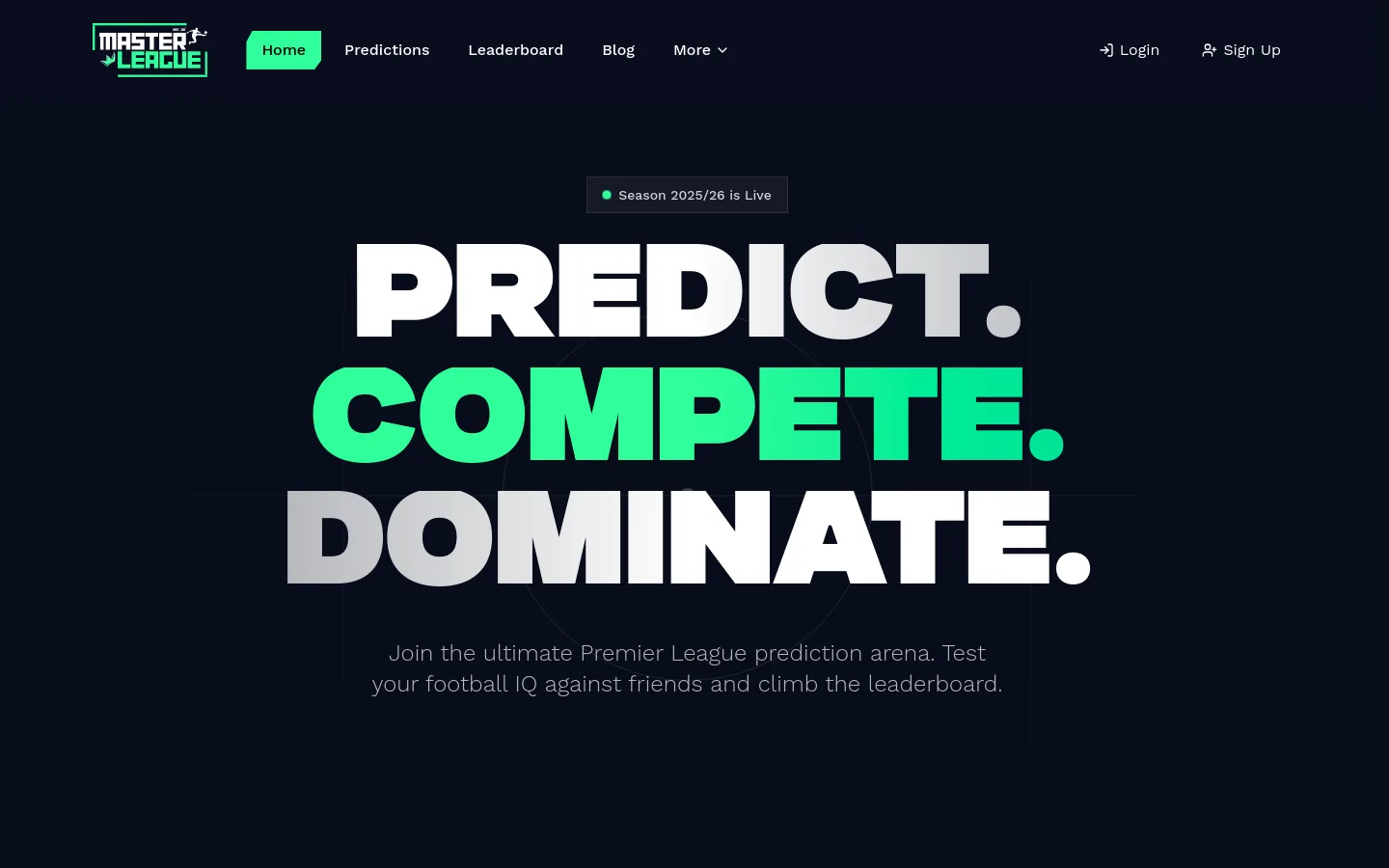 Masterleague screenshot